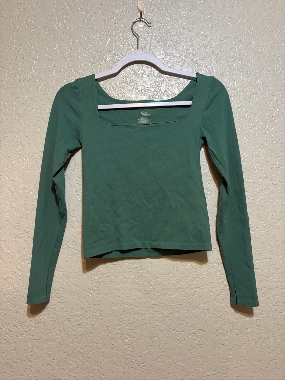 Free People Intimately FP Seamless Square Neck Long Sleeve Top